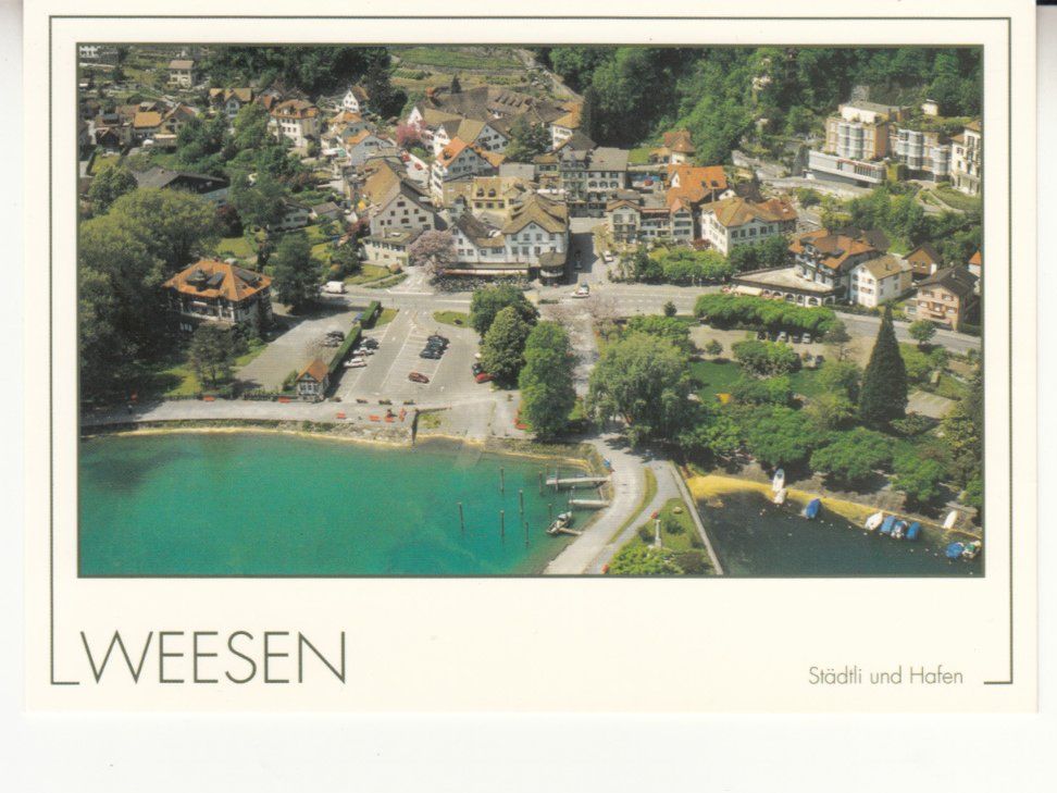 Cartoline postali: Weesen ca. 1990 – Usato da Bürglen TG venduto da StampGraf
