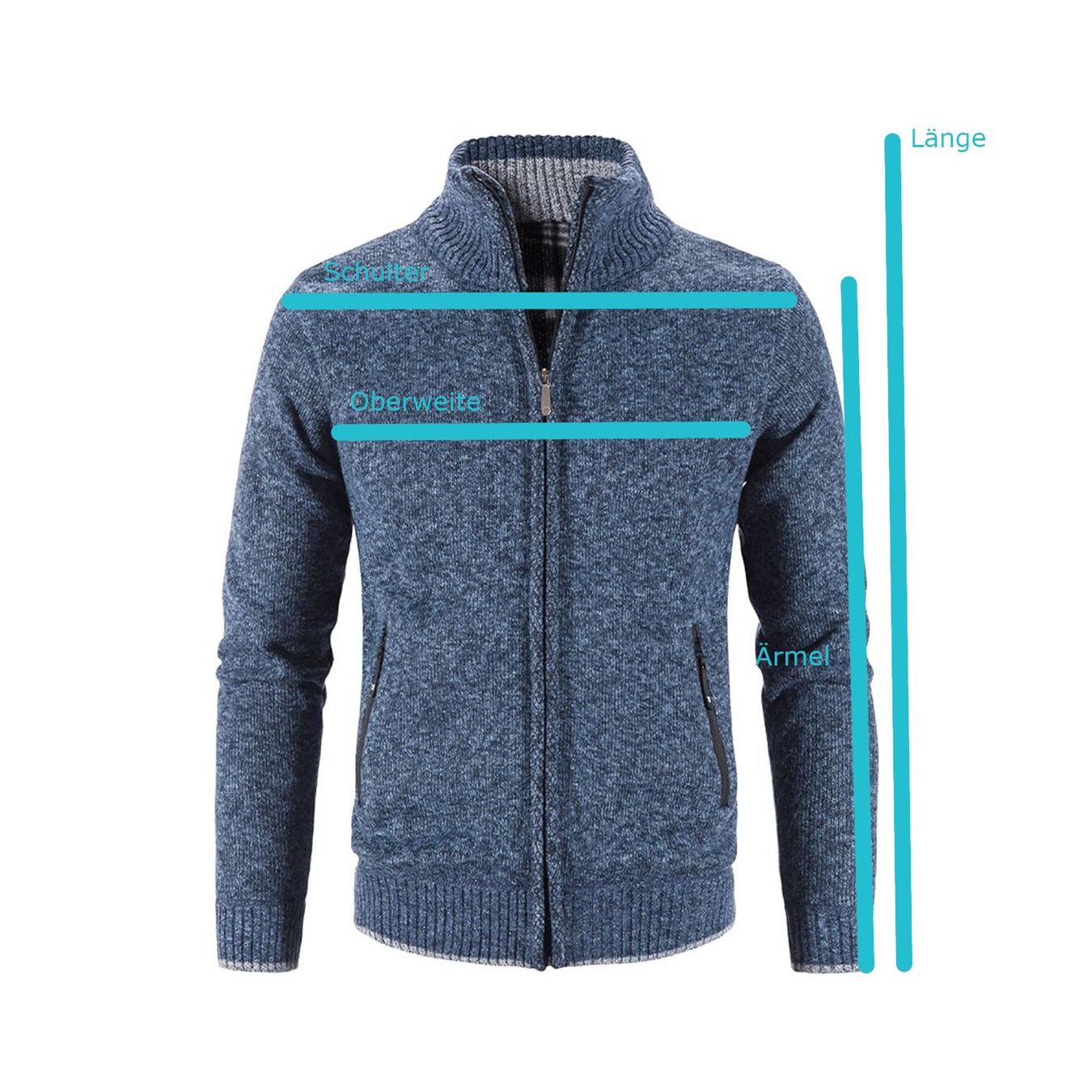Maglioni & Felpe: XL Herren Strickjacke Strickpullover mit Reisverschluss – Nuovo e nell'imballaggio originale da Hundwil venduto da tec_mm27 4