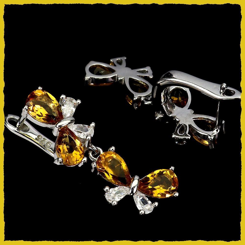 Boucles d'oreille: Schmetterlinge Citrin Ohrhänger 925 Silber – Neuf avec emballage d'origine à Oberglatt ZH par Goldfee1 1