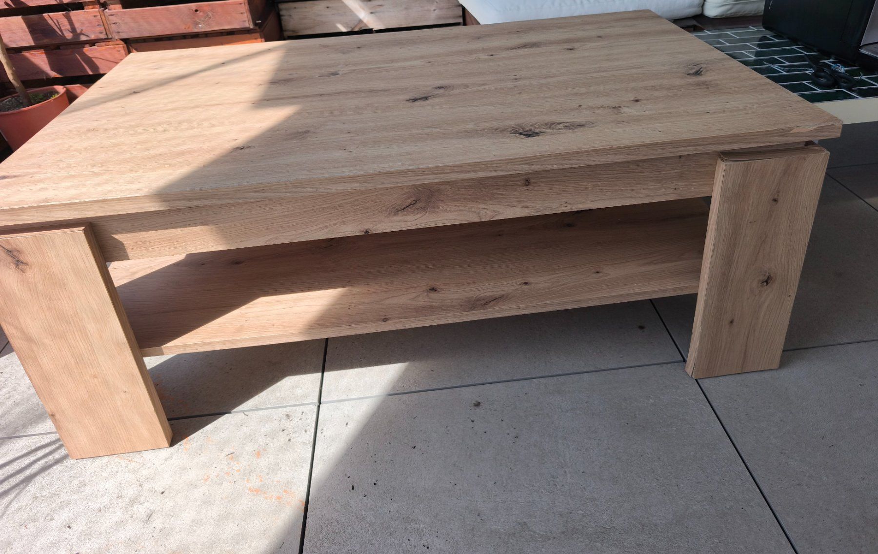 Tavoli: Holz Couchtisch, quadratisch, hellbraun – Usato da Kriens venduto da Hugo-6010