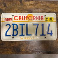 🇺🇸 U.S. Autoschild - California 2BIL714 - ORIGINAL