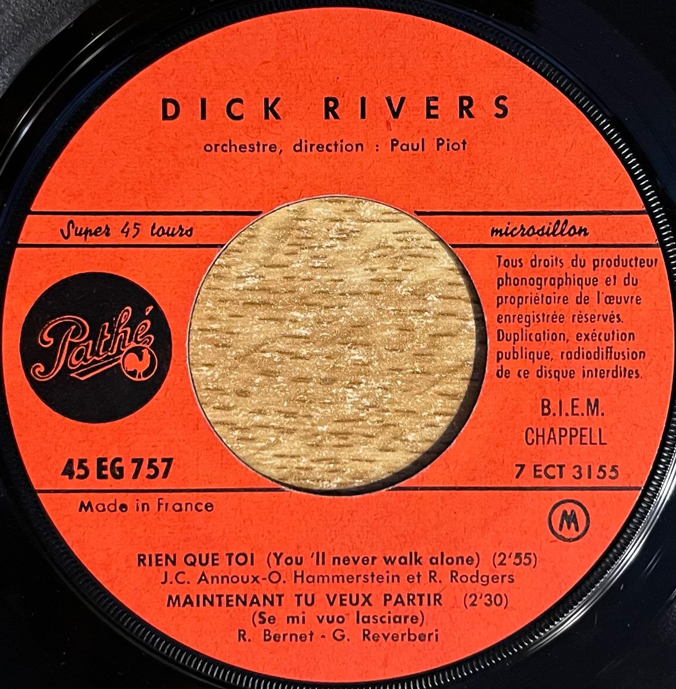 Vinyles: DICK - RIEN QUE TOI – D'occasion à Bussigny par vinyl-pas-cher 2