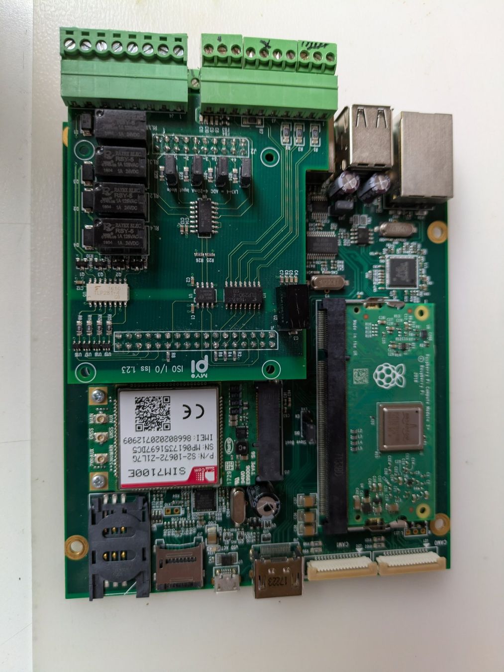 Raspberry Pi Cartes mère: Raspberry MyPi IoT Integrator Board NT | CM3+ | LTE Modul – D'occasion à Brislach par HSE72 1