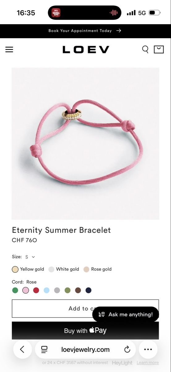 Armbänder & -reifen: Bracelet or jaune LOEV  – Gebraucht aus lausanne von Boulet2001 3