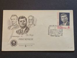 1964 ARGENTINA FDC John F. Kennedy
