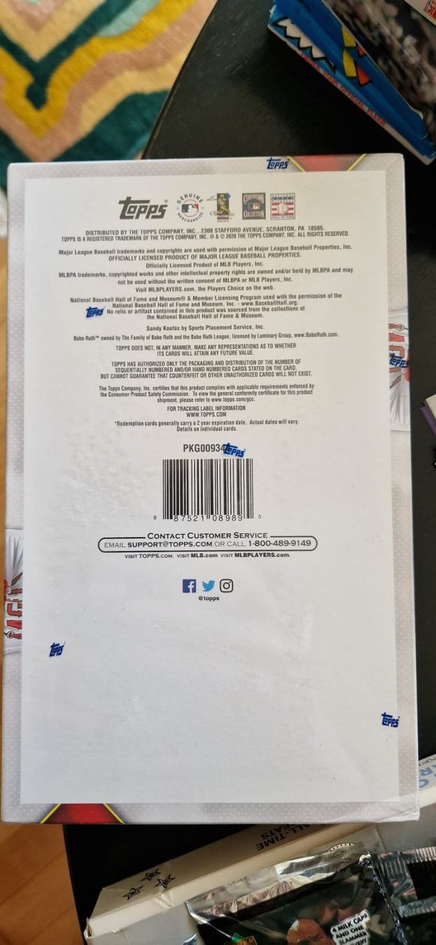 Topps Carte collezionabili: Hobbybox de Topps BASEBALL series 2 de 2020 – Nuovo e nell'imballaggio originale da Lutry venduto da SwissBBCards 1