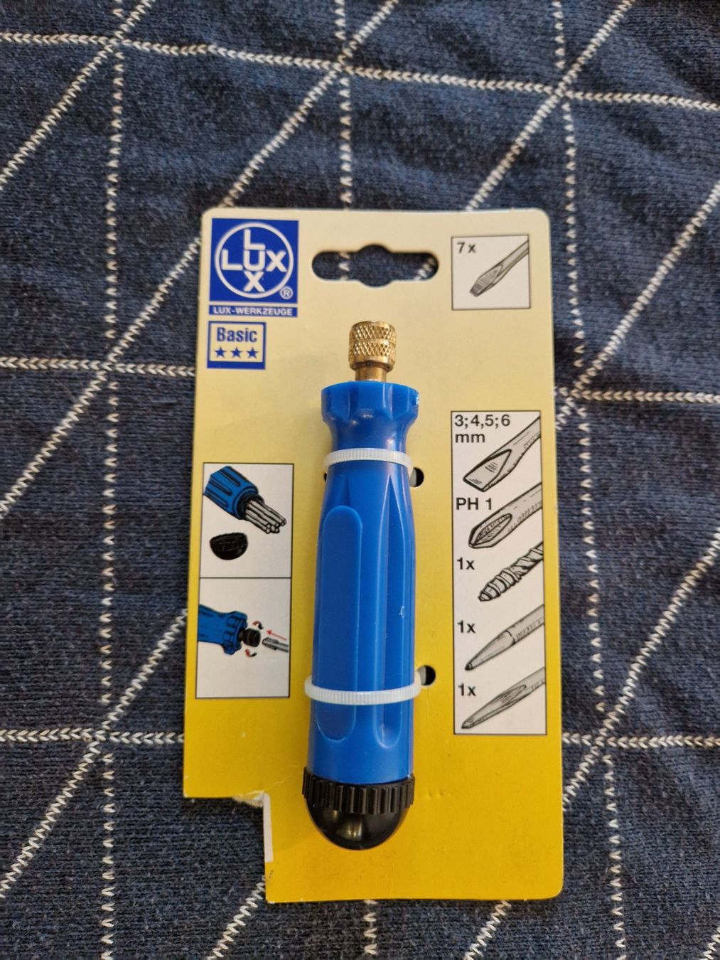 Lux Tutti gli attrezzi: LUX Basic Schraubenzieher Set mit 7 Bits - Neu & OVP! – Nuovo e nell'imballaggio originale da MUEHLAU venduto da ibo_5c7d