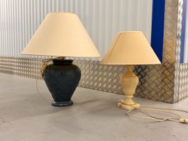 Lot de 2 lampes de table vintage