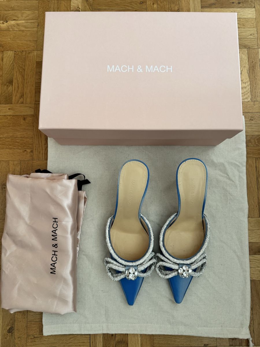 Scarpe da donna: MACH & MACH BLUE MULES – Usato da Zürich venduto da won_b75s 4