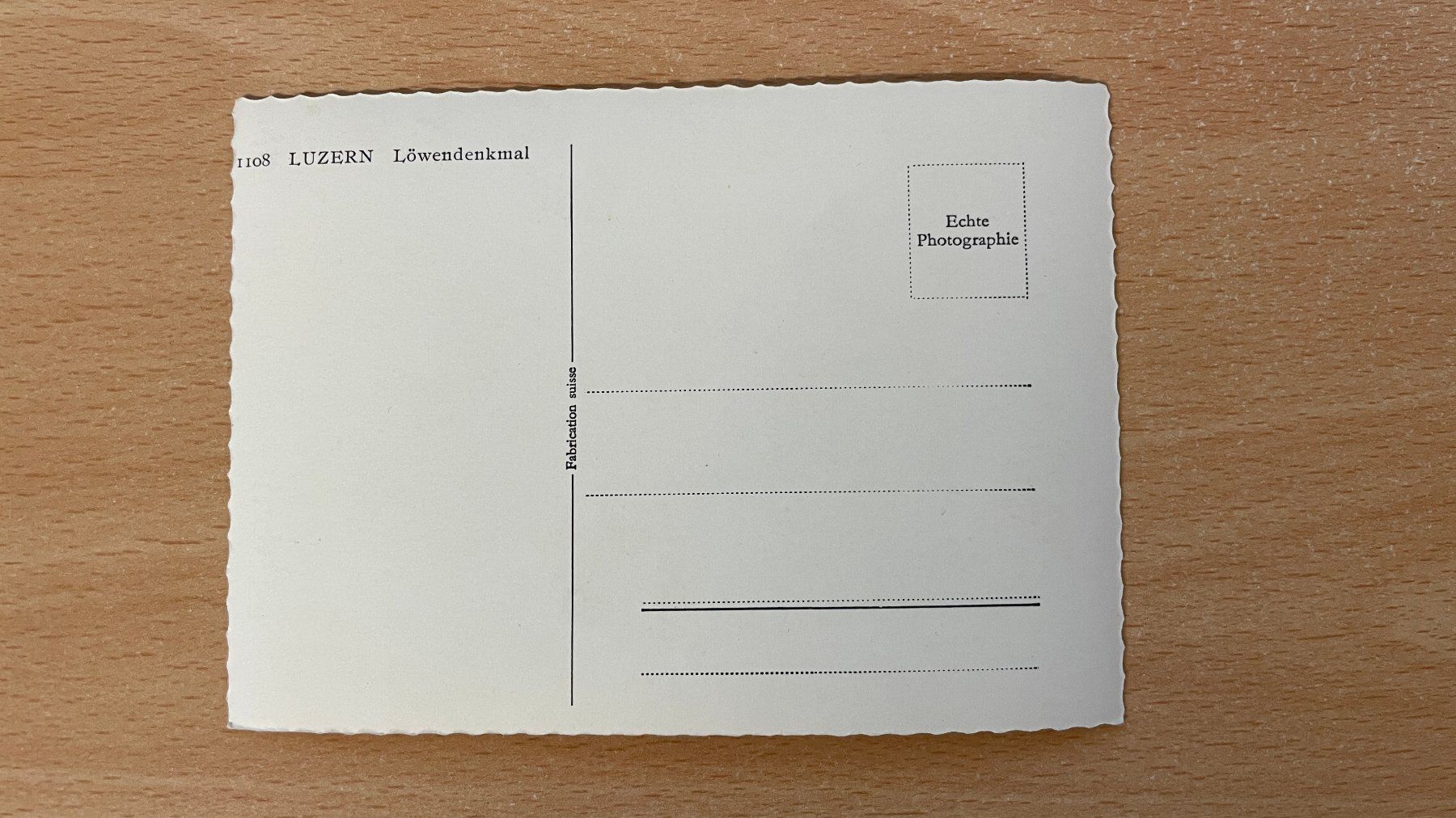 Ansichtskarten: Ansichtskarte Luzern Löwendenkmal – Gebraucht aus Glattfelden von cybermaxx 1