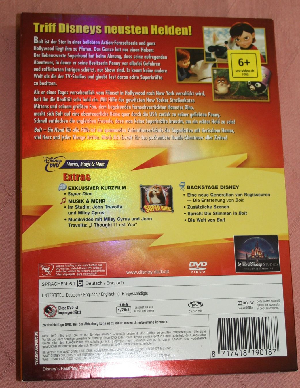 Tutti i DVDs: DVD Bolt (8) – Nuovo (secondo la descrizione) da Flüelen venduto da Rosegarden 1