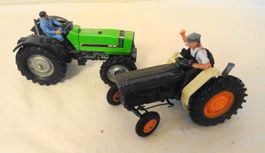 2 Traktore Britains Ltd. + Deutz mit Figur Oldtimer Rarität