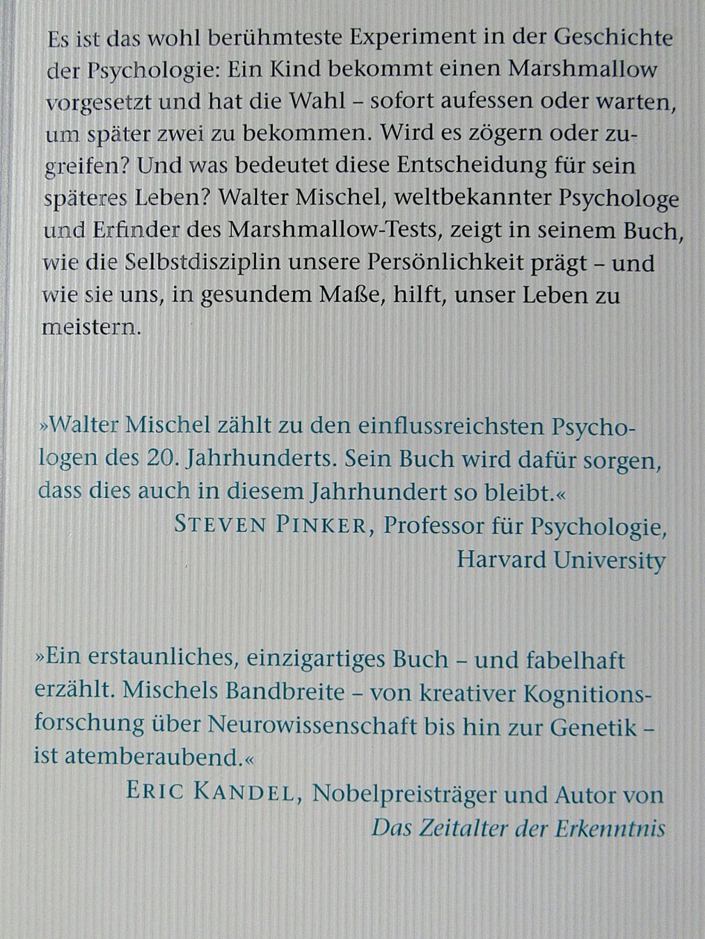 Bücher: Der Marshmallow Effekt - von Walter Mischel – Gebraucht aus Auenstein von Padabimbim 1