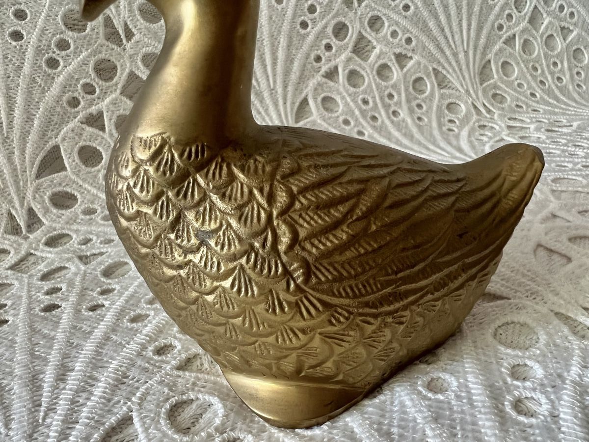 Statuette: Messing Ente Figur Briefbeschwerer Vintage – Usato da Frenkendorf venduto da Only1 3