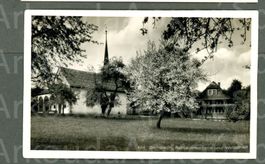 AK sw Sempach LU Schlachtkapelle,Wirtschaft ©Friebel ≈ 1946