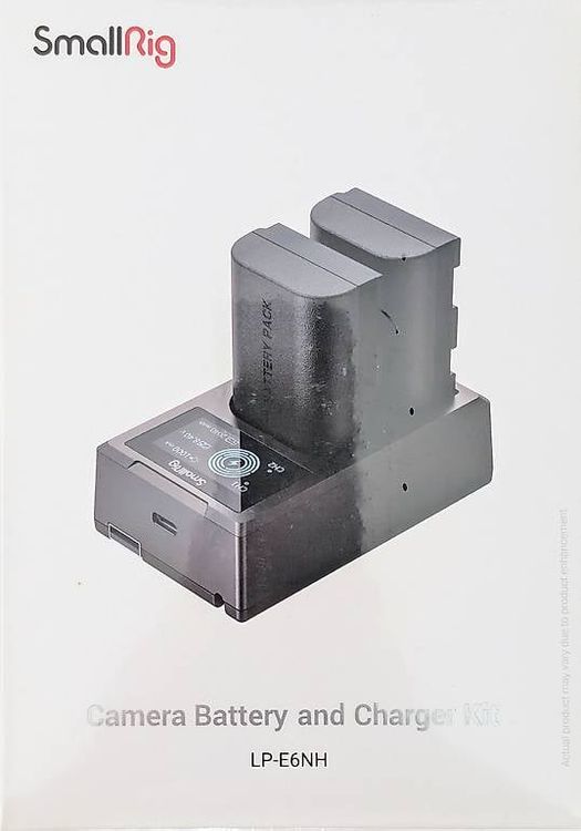 SMALLRIG LP-E6NH Kamera-AkkuSet Für Canon, 22,5W-Doppel-Ladegerät