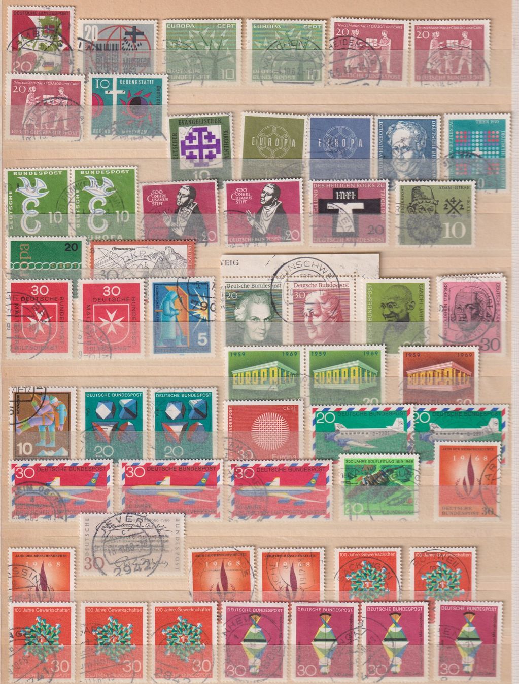 Alle Briefmarken: D-Bundespost. Grosses Lot Rundstempel – Gebraucht aus Koblenz von Boerse6 4