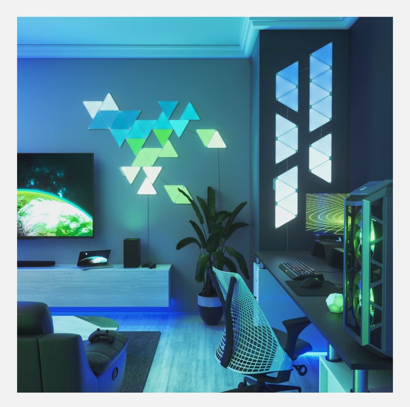 Nanoleaf Lampade: Nanoleaf Shapes Triangles Starter Kit – Usato da Grindel venduto da Katzenbaum007 4