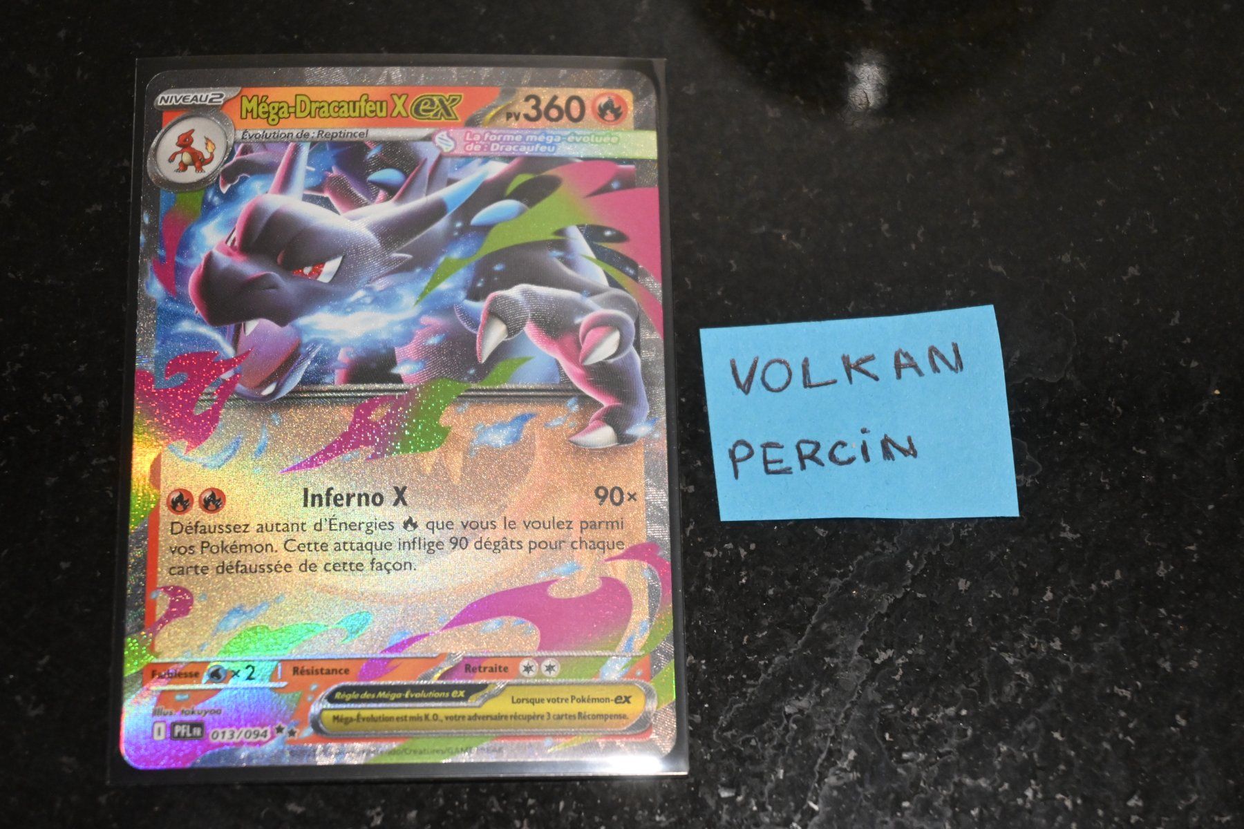 Pokémon Carte collezionabili: Mega Dracaufeu X ex (PFL 013) FR – Usato da Aigle venduto da PSAPOKEVOVO