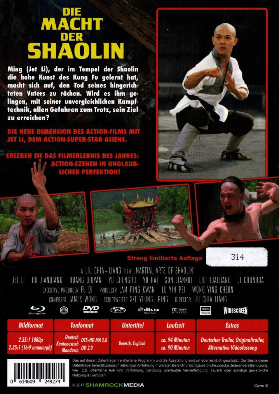 Tutti i DVDs: Die Macht der Shaolin-Mediabook! – Usato da Hergiswil LU venduto da 1-2-3-D-e-i-n-s 1