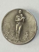 1. AUGUST - ABZEICHEN 1940 - SILBER 800 ER - SELTEN