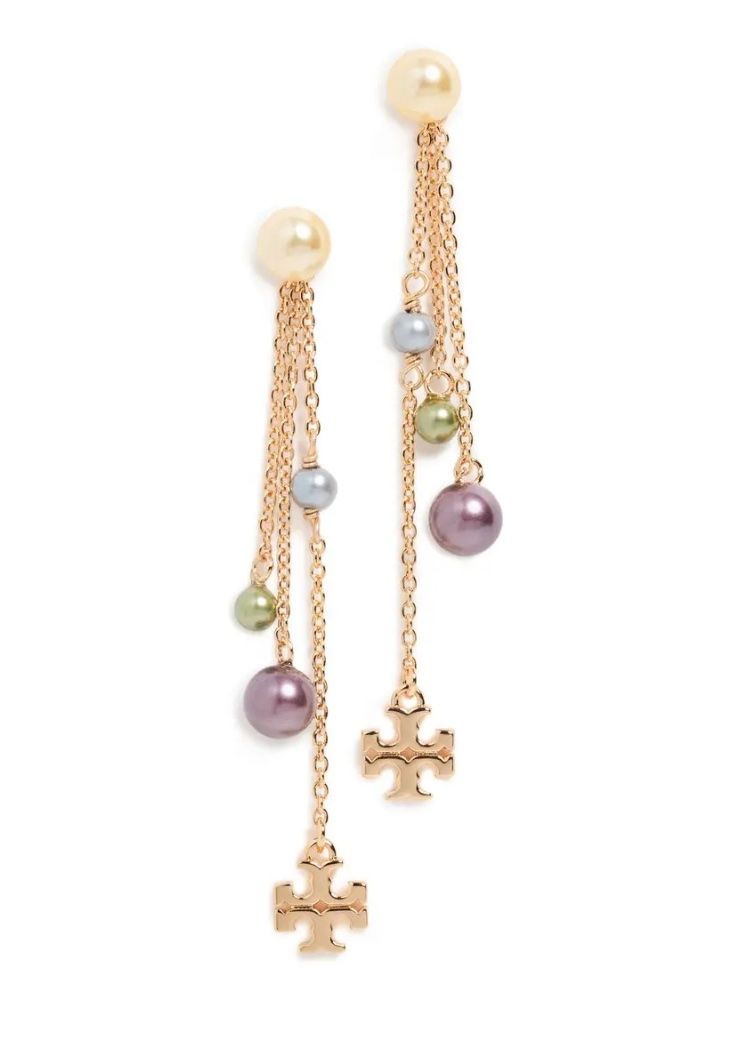 Tory Burch Orecchini pendenti & Orecchini a lobo: Tory Burch LONG KIRA DROP EARRING - OHRRINGE – Nuovo e nell'imballaggio originale da Oberaach venduto da Dandy2021