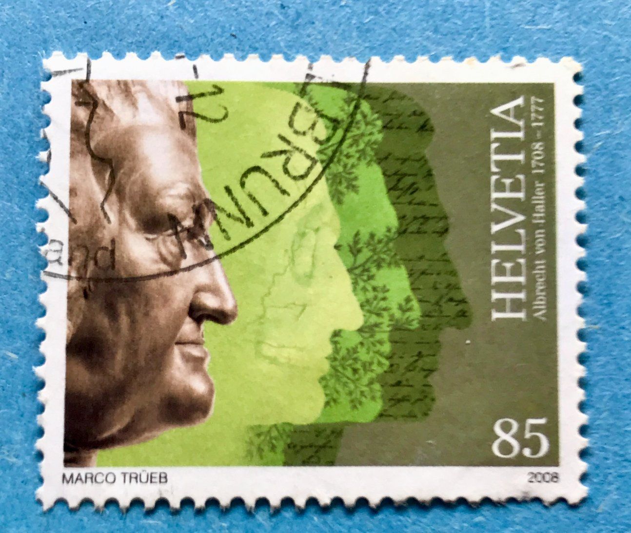 Tutti i francobolli: Nr.1258 Albrecht von Haller GESTEMPELT     – Usato da Aarau venduto da Billa007