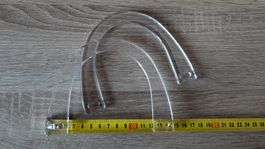 Klar Plexiglas Handtaschengriffe / Taschenbügel, 2 Stk.