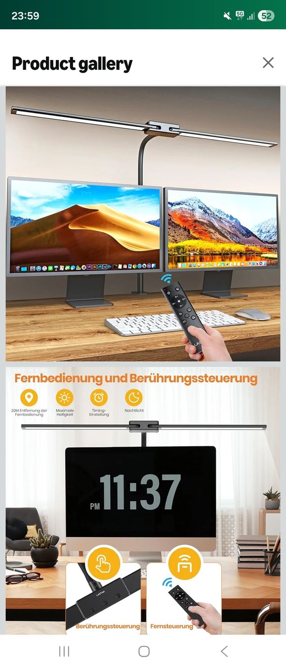 Lampade: Desk lamp - New & modern eye-friendly office light! – Nuovo (secondo la descrizione) da Granges-Paccot venduto da Samgas79 3