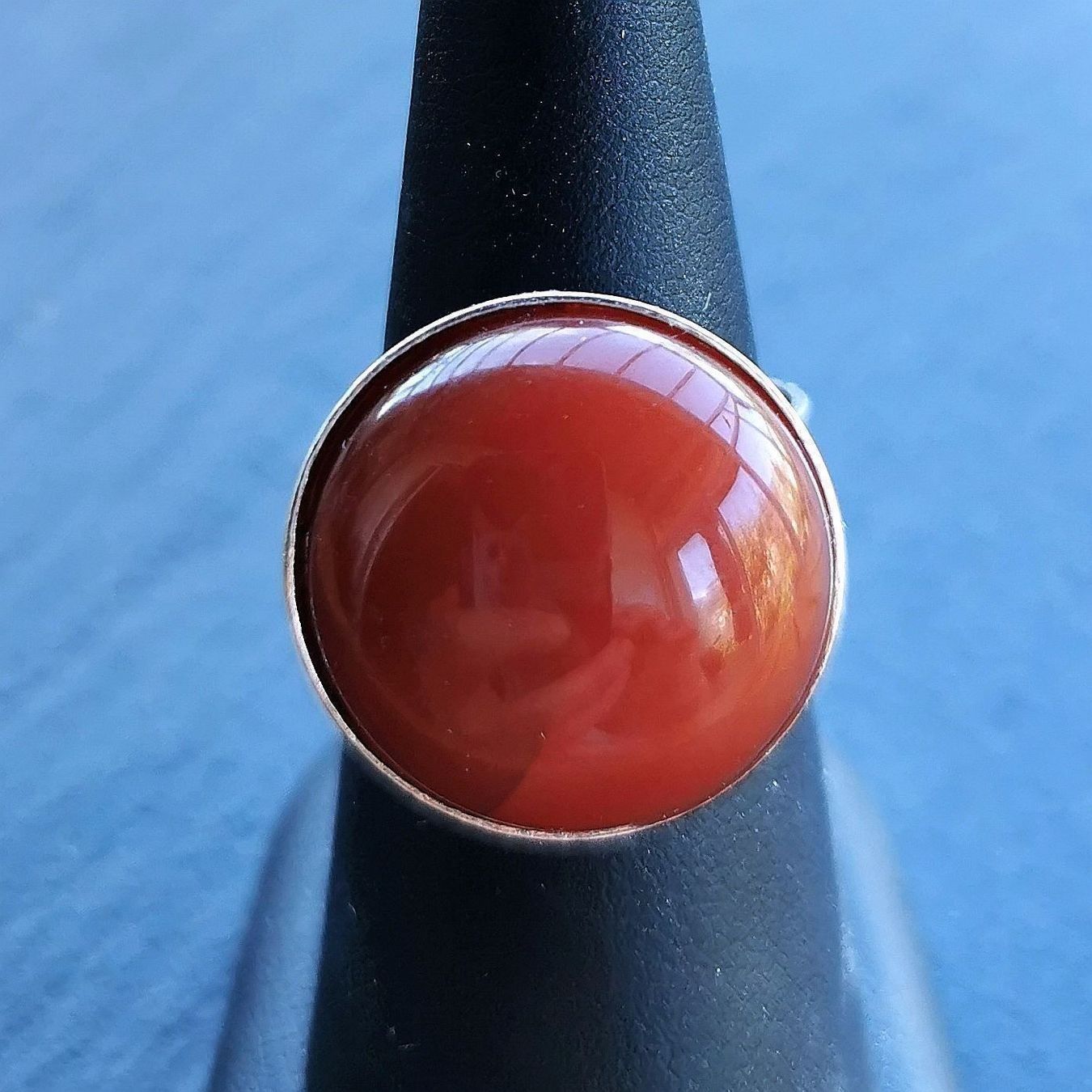 Ringe: Bague en Cornaline et argent 925 – Neu und originalverpackt aus Veyrier von Leilazizou