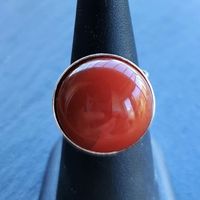 Bague en Cornaline et argent 925