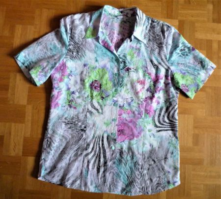 Bluse, kurz Arm, bunt