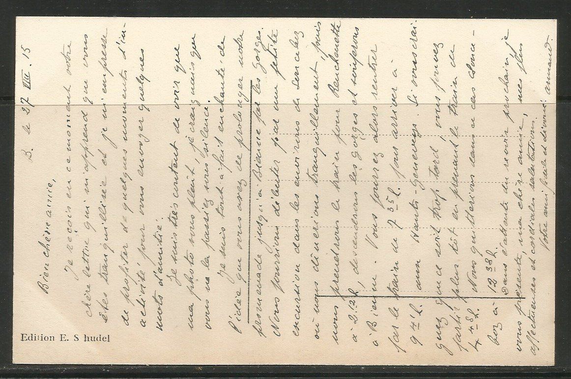 Cartoline postali: Carte P de 1915 ( Bassecourt ) – Usato da La Russille venduto da Nono4 1