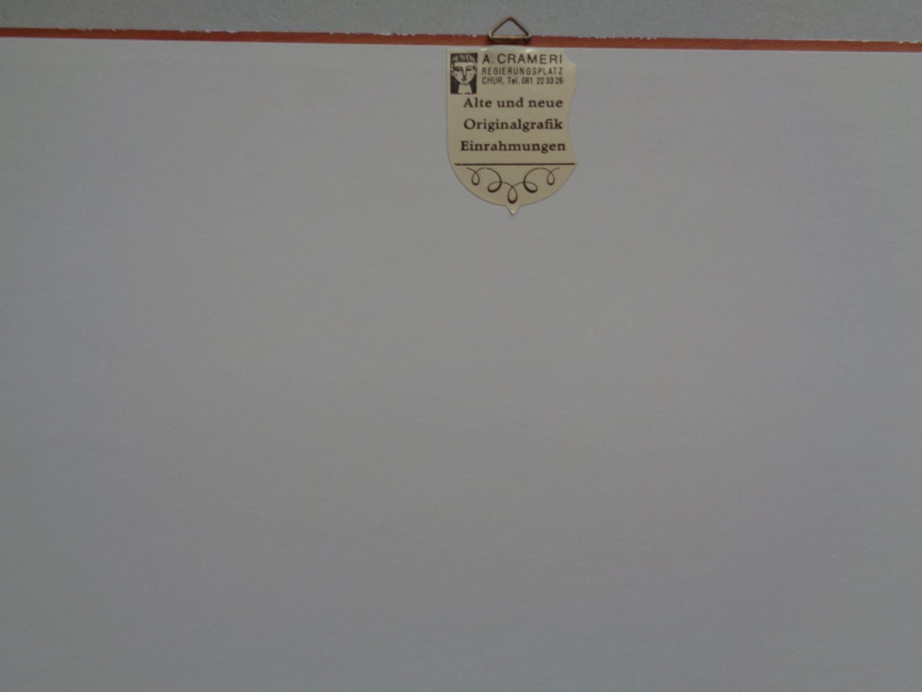 Dipinti: Aquarell O.Braschler - Verbier 1956 – Usato da Chur venduto da omonia 8