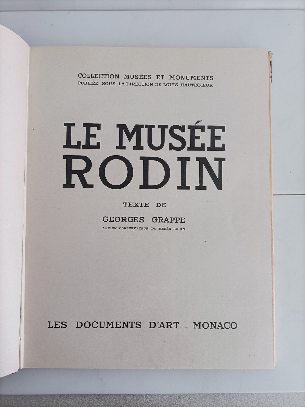 Libri: Le musée Rodin / Georges grappe / Les documents d'art 1947 – Usato da crans montana venduto da AB3963 1