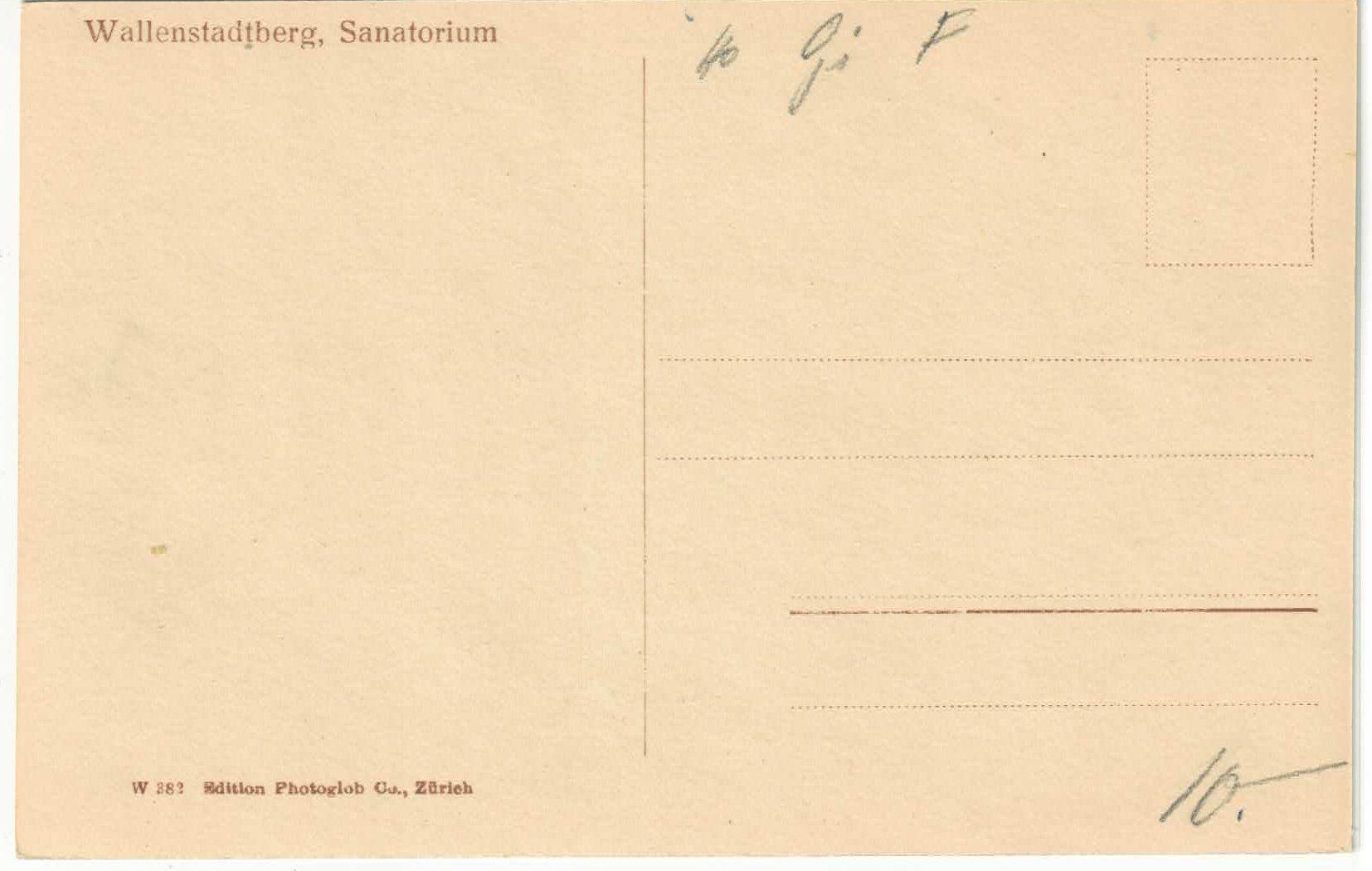 Cartoline postali: Wallenstadtberg - Sanatorium – Usato da Ettingen venduto da Kartenplanet 1