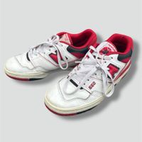 New Balance 550 white and red sneakers retro schuhe damen