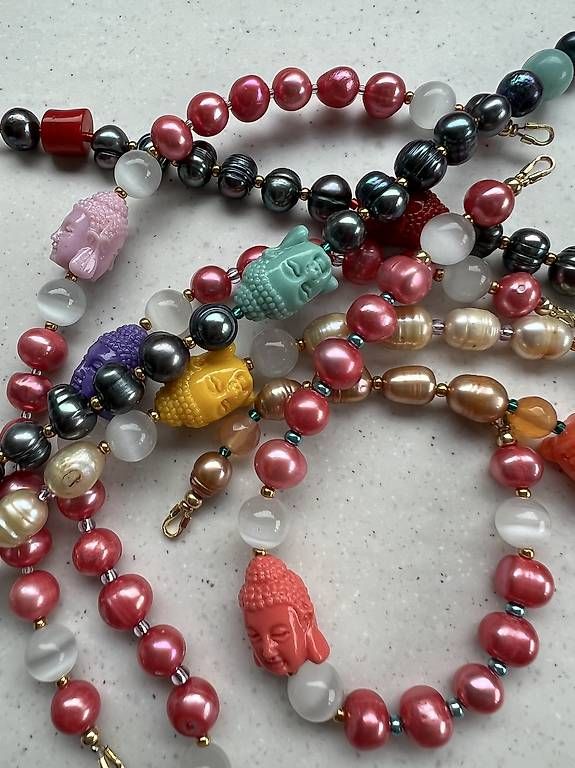 Bracciali & Braccialetti: Süsswasserperlen Buddha Armbänder – Usato da Buchs SG venduto da jco_st8t 4