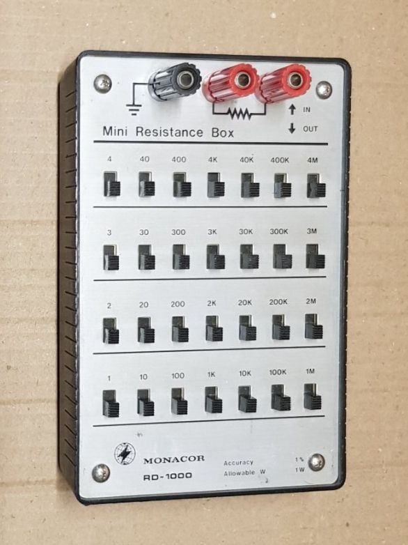 Monacor Misurare: Mini Resistance Box RD - 1000 MONACOR Widerstandsdekade – Usato da Dürnten venduto da inreb73 1