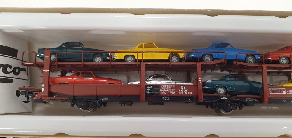 Roco 46999 DB Offs Autotransportwagen mit 10 Modellautos (Neu und ...