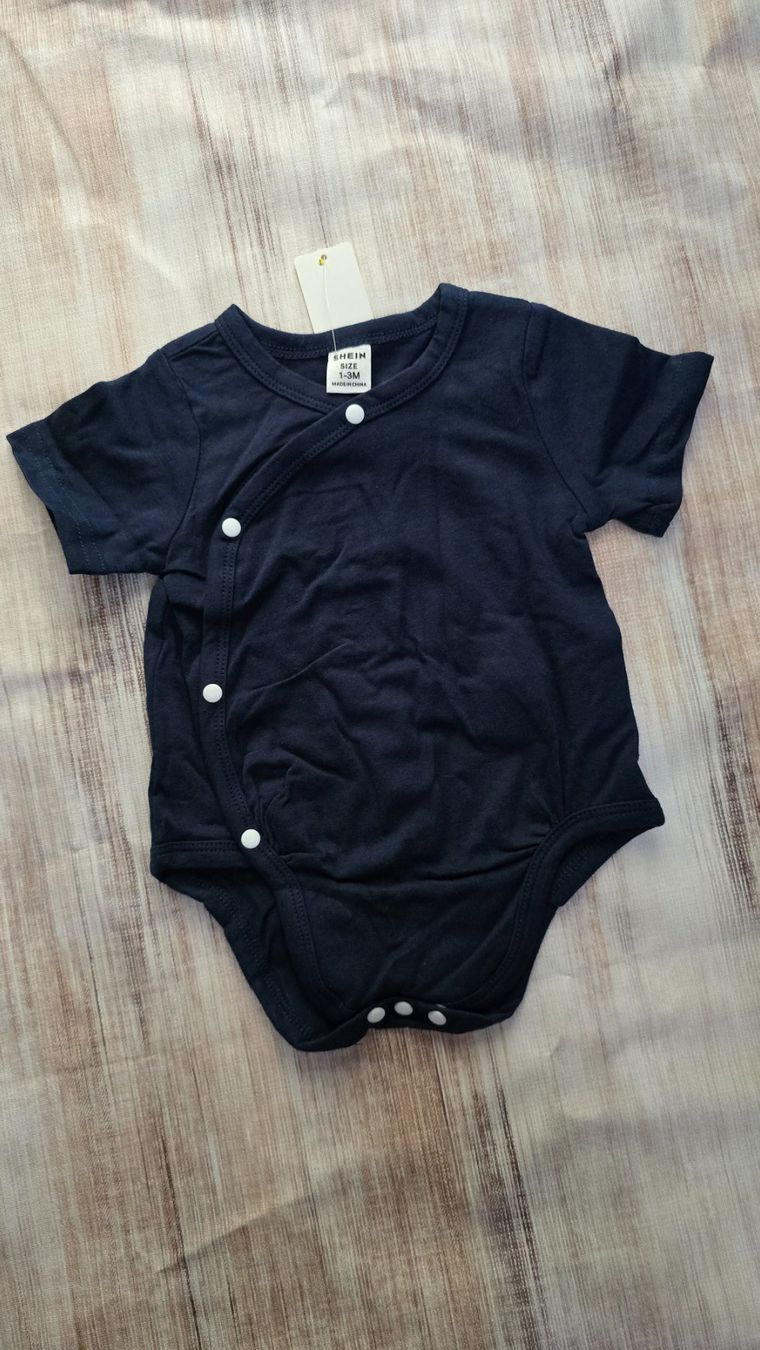 Biancheria intima: 👣 Wickelbody kurzarm - 56 / 62 - navy – Nuovo (secondo la descrizione) da Thalwil venduto da VitaMini