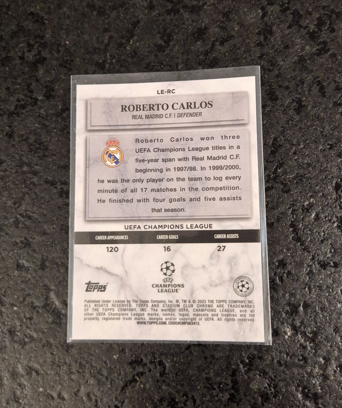 Topps Sammelbilder & Trading cards: Roberto Carlos - Real Madrid - Topps – Neu (gemäss Beschreibung) aus Burg AG von Danoe 1