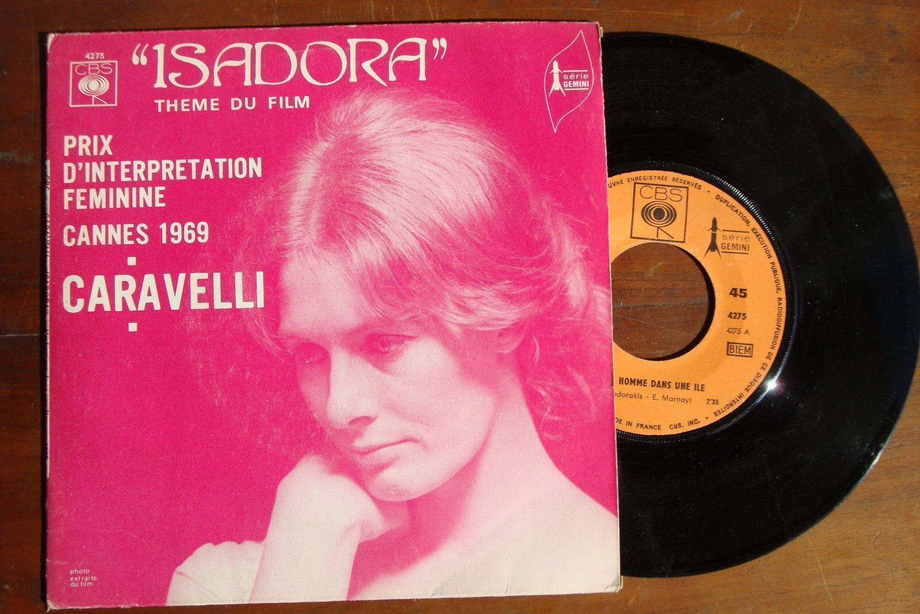 Dischi in vinile: CARAVELLI - ISADORA - Prix Cannes 1969 – Usato da Bern venduto da Uli_10_11