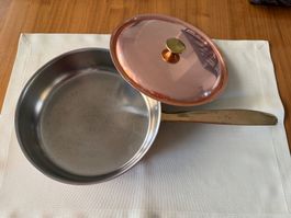 Kupferpfanne mit Deckel von Sigg