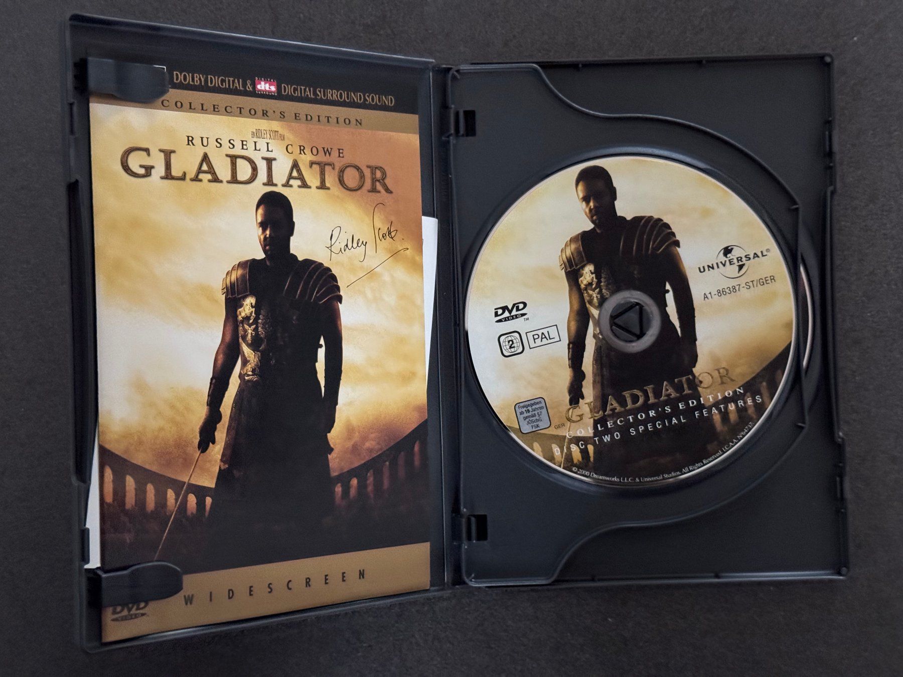 Tutti i DVDs: GLADIATOR " DVD's DE/EN Russel Crowe widescreen – Usato da Fribourg venduto da tschjoly 4