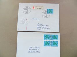 2 (R-)Briefe (FDC) Sondermarken Europa 1965