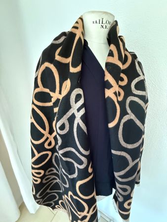Neuware Schal Viskose Wolle Cashmere 180 x 70 cm