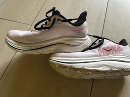 Hoka Running Shoes Pink White EU 37.5 Size 6.5 Women