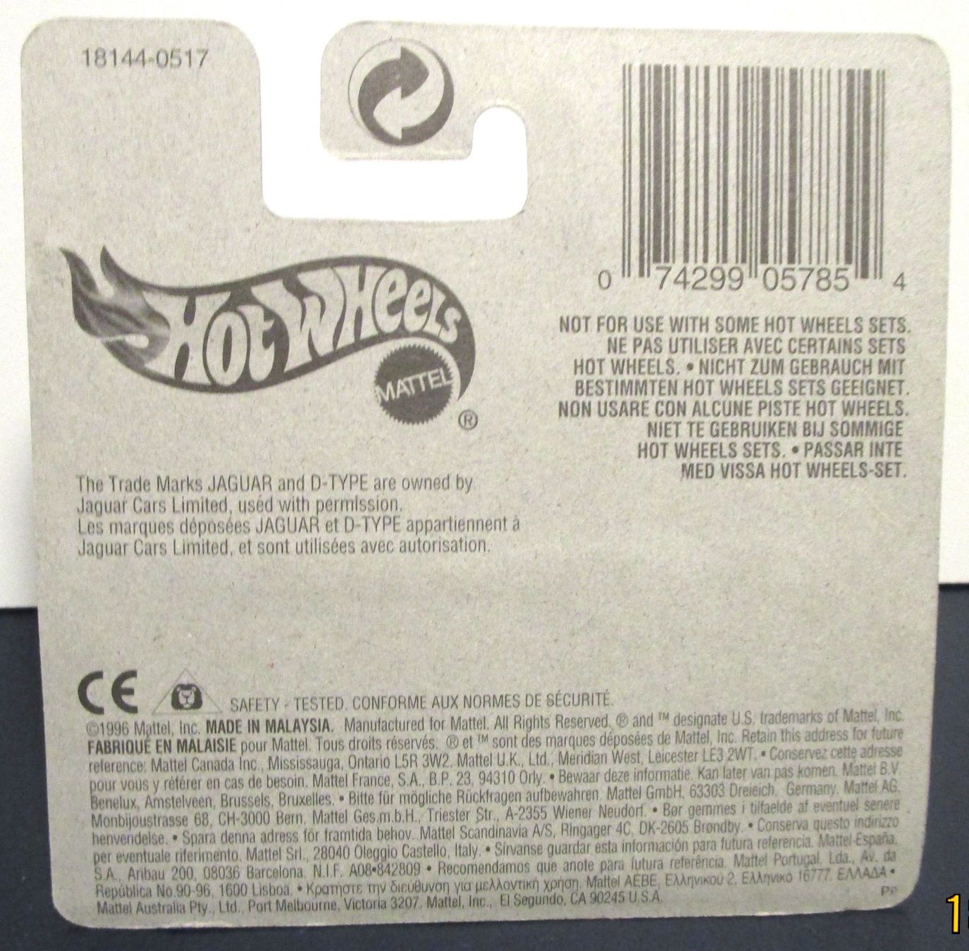 Jaguar Modellini d'auto: HOT WHEELS JAGUAR D-TYPE - 18144 – Nuovo e nell'imballaggio originale da Chêne-Bourg venduto da breno56 5