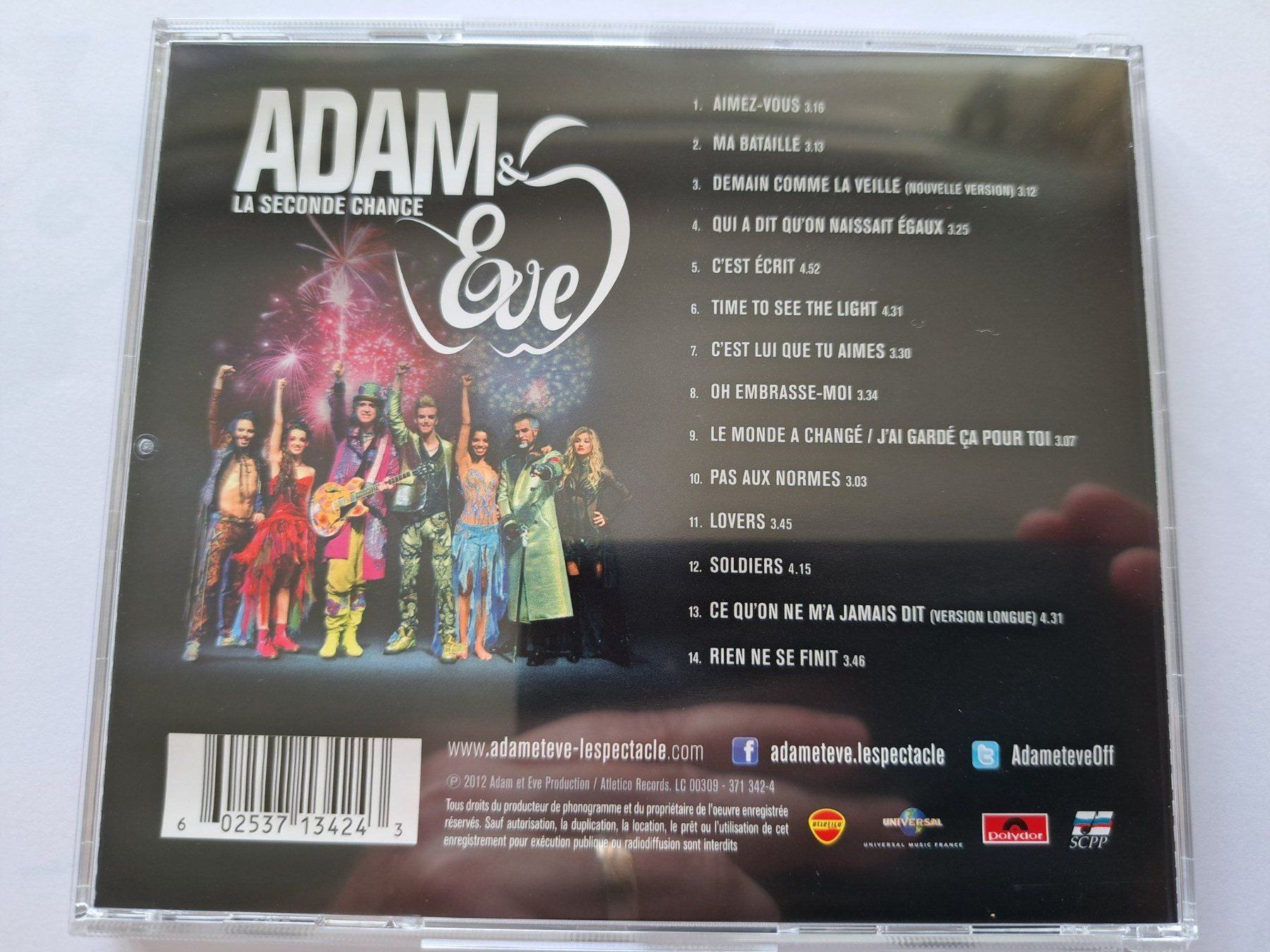 CDs: Cd Adam & Eve - La seconde chance - Album 2  – Gebraucht aus Pully von bro_n52j 2